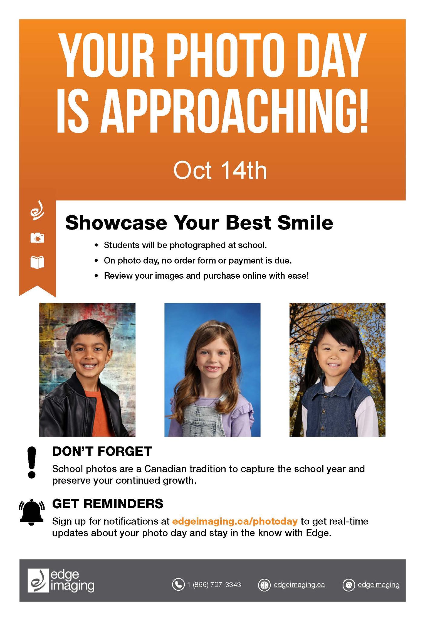 Student Reminder Notice picture day